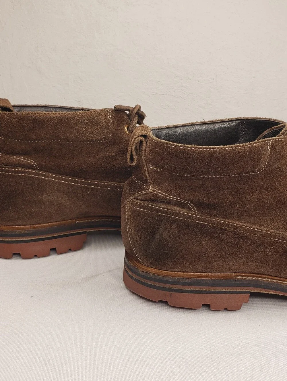 John Varvatos Brown Suede Chukka Boots